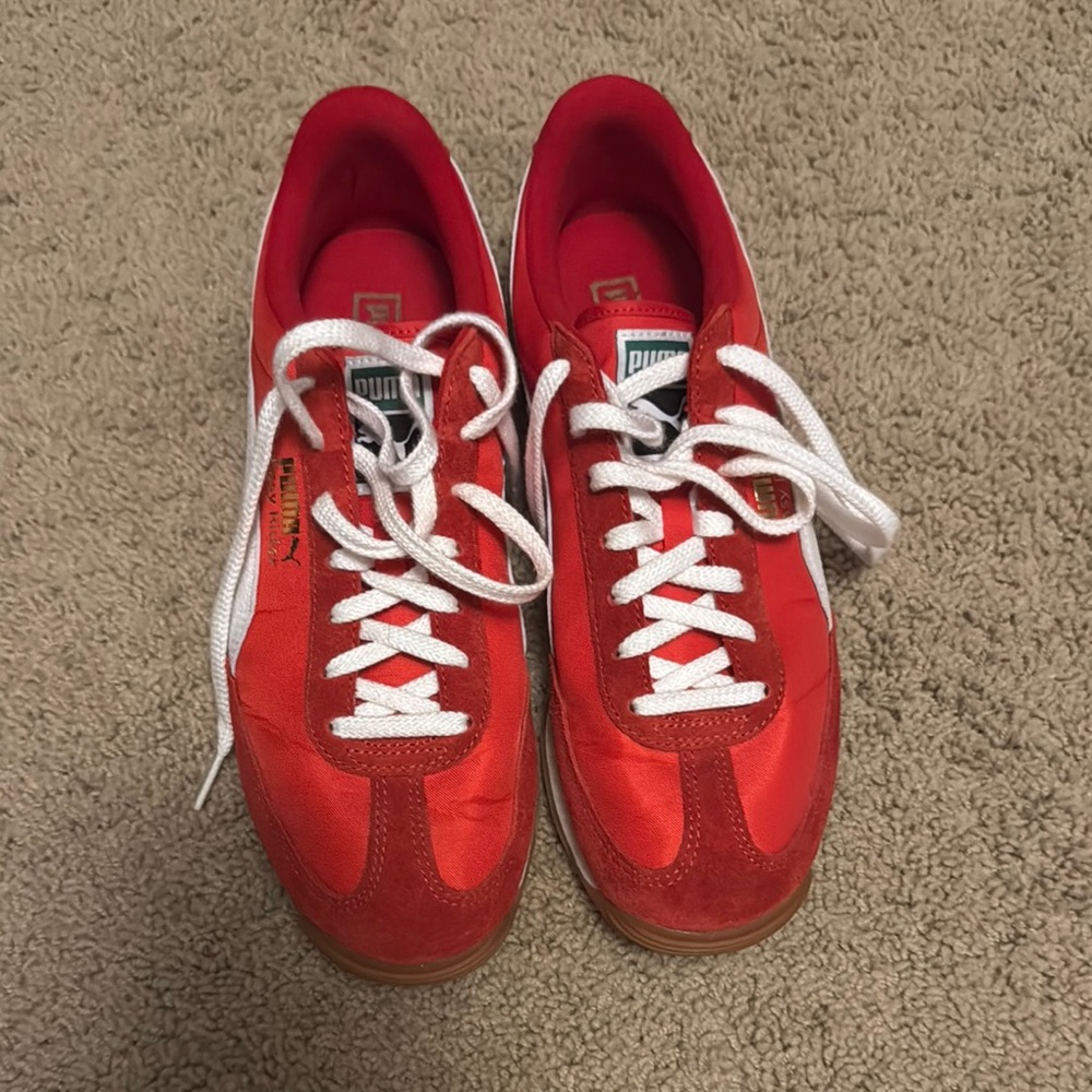 Red Puma Sneakers Sz 42